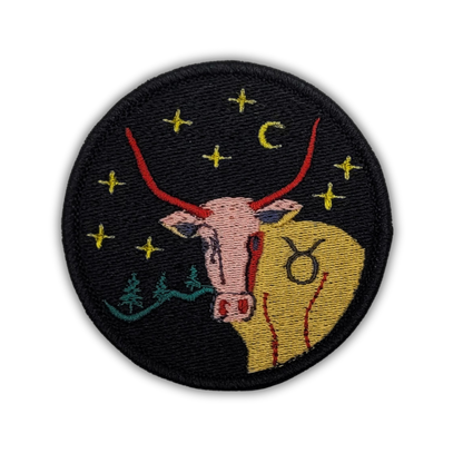 Taurus Zodiac Sign Embroidered Patch