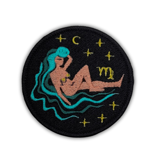 Virgo Zodiac Sign Embroidered Patch