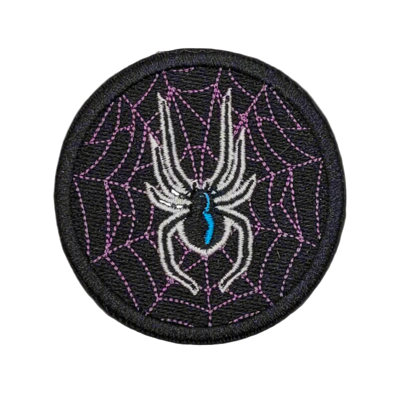 Spider & Web Embroidered Patch