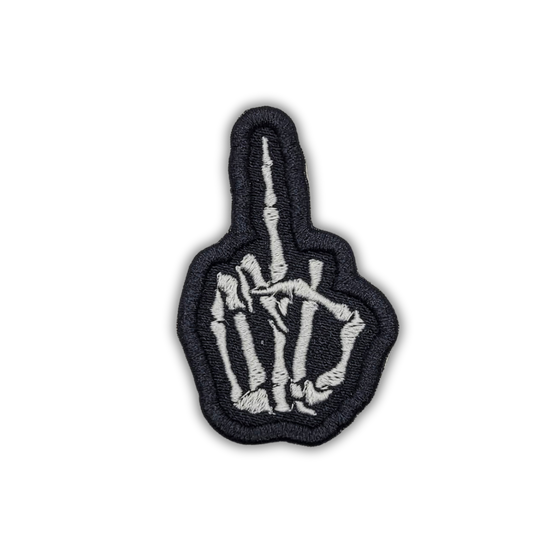 Middle Finger Embroidered Patch