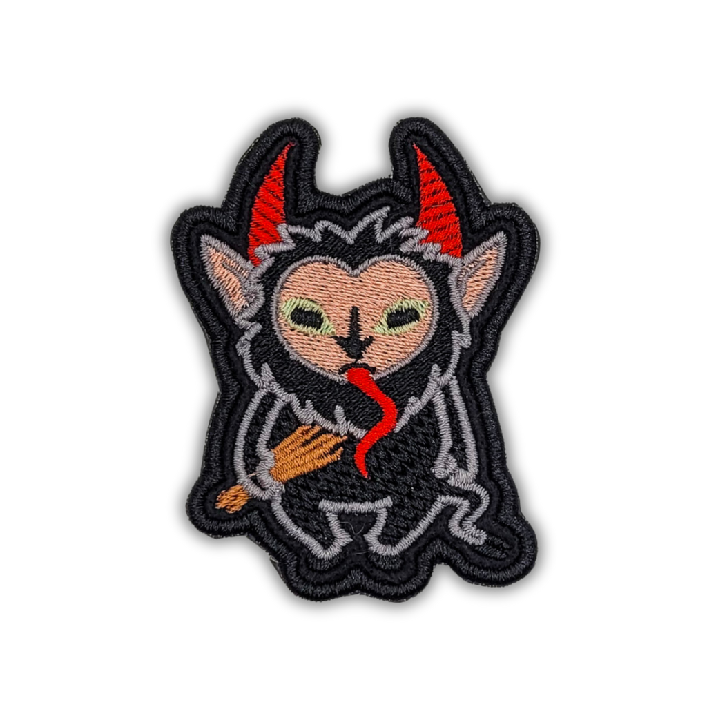 Merry Krampus Embroidered Patch