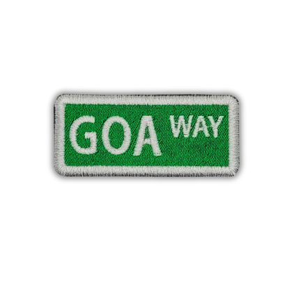 Goa Way Embroidered Patch