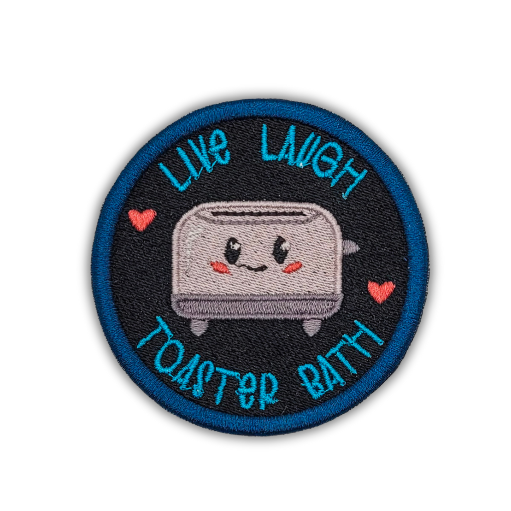Patch brodé Live Laugh Toaster Bath