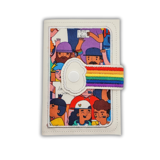 Pride Parade Embroidered Mini Composition Notebook Cover