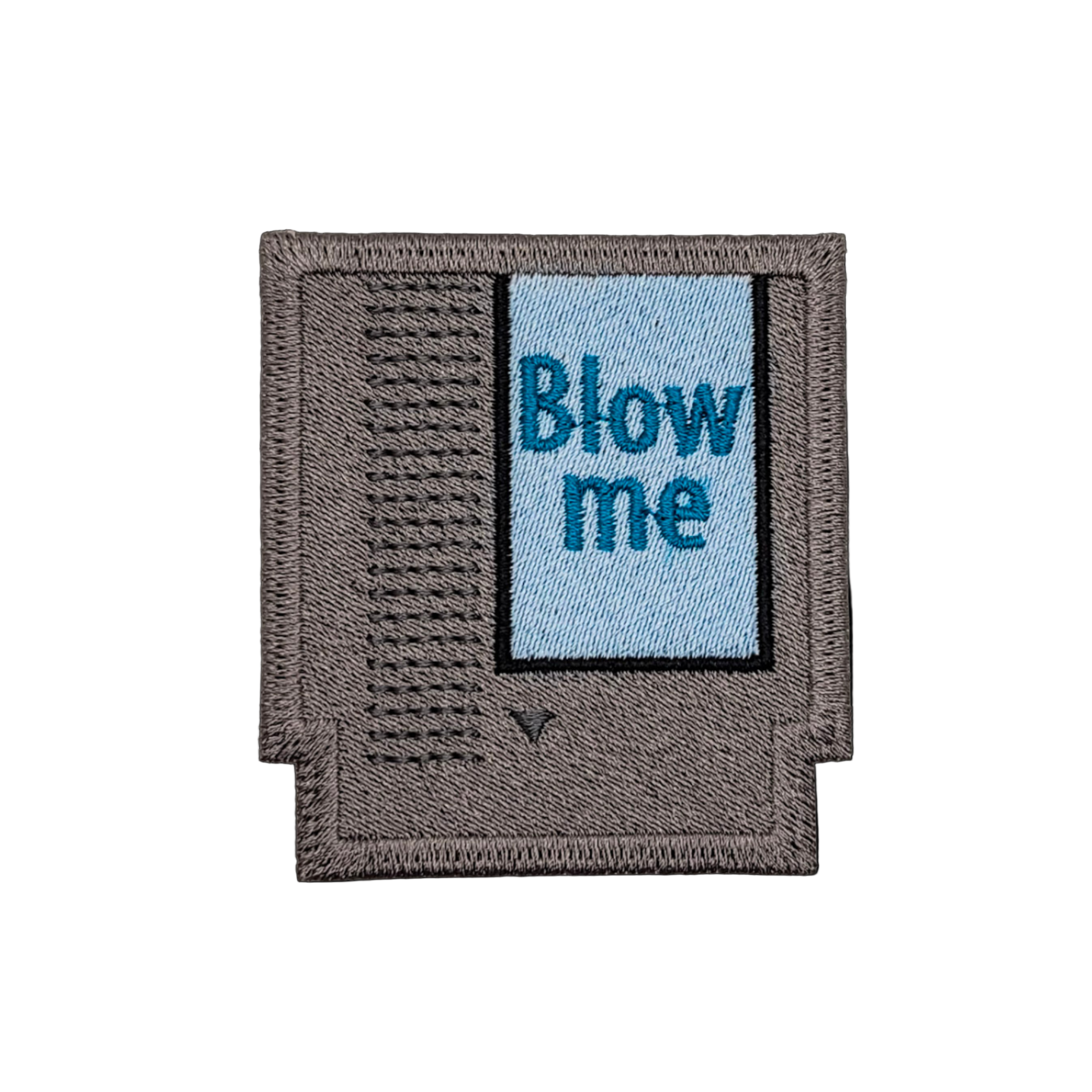 "Blow Me" Video Game Cartridge Embroidered Patch