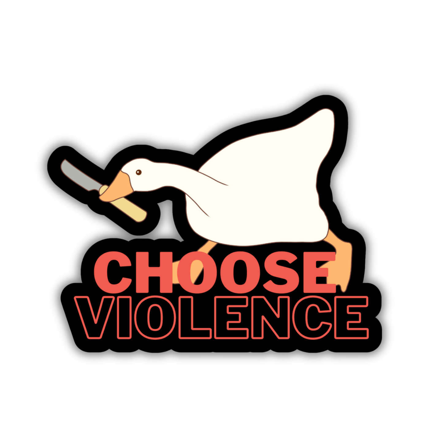 Choose Violence Vinyl Sticker