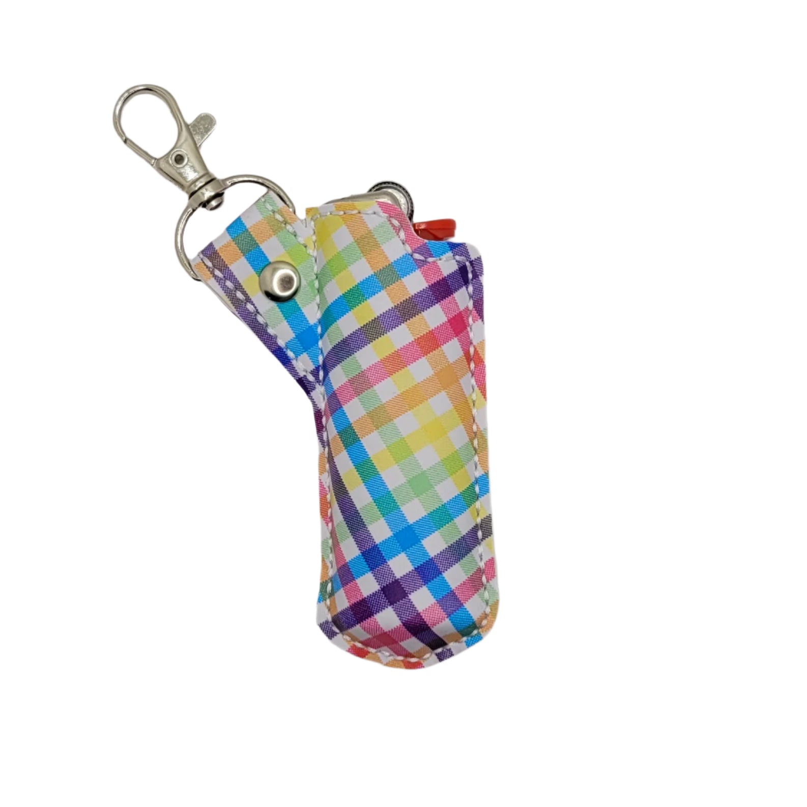 Rainbow Gingham Lighter Case