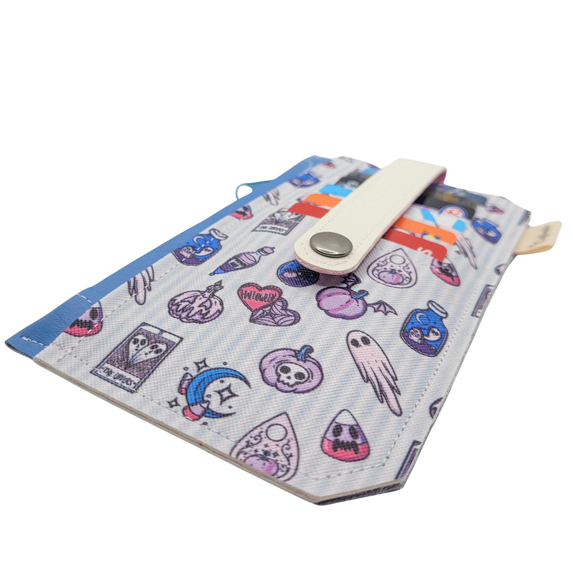 Witchy Vibes Stripes Vinyl Slim Wallet