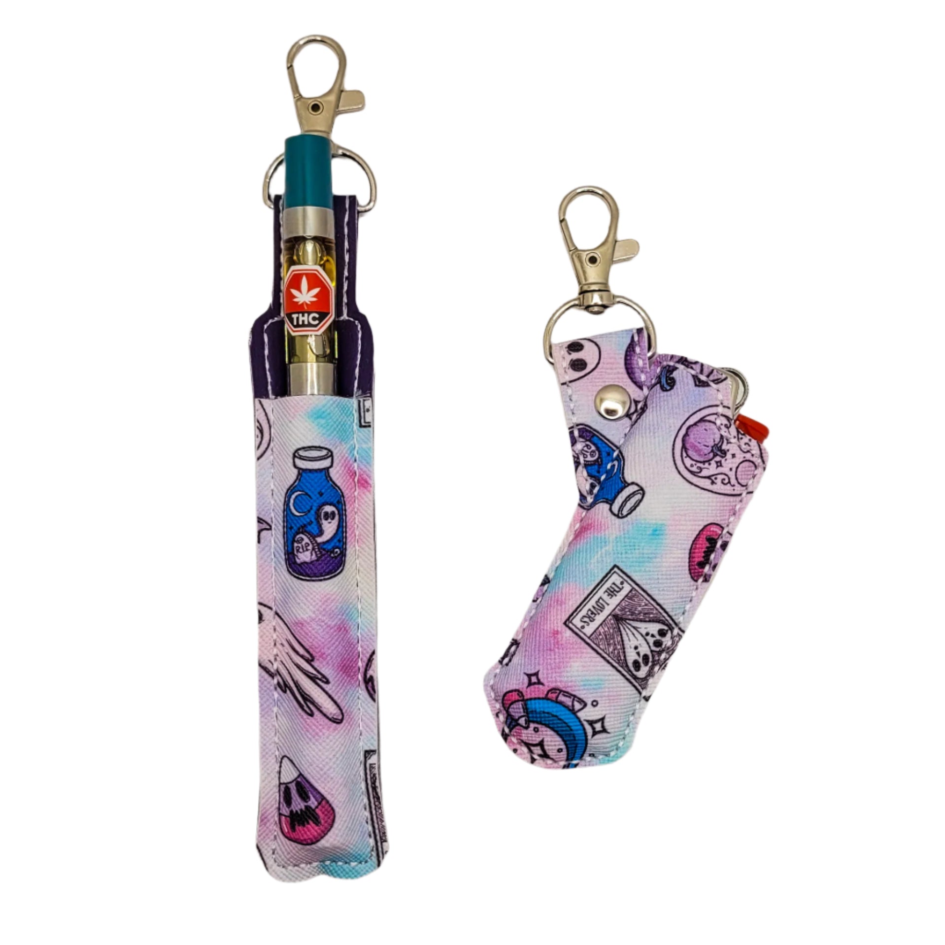 Witchy Vibes Tie-Dye Vinyl Pen Case