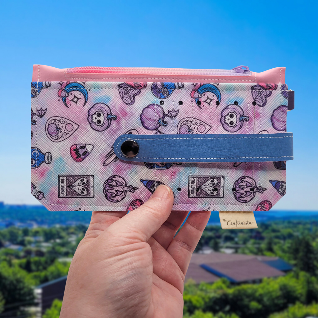 Witchy Vibes Tie-Dye Vinyl Slim Wallet