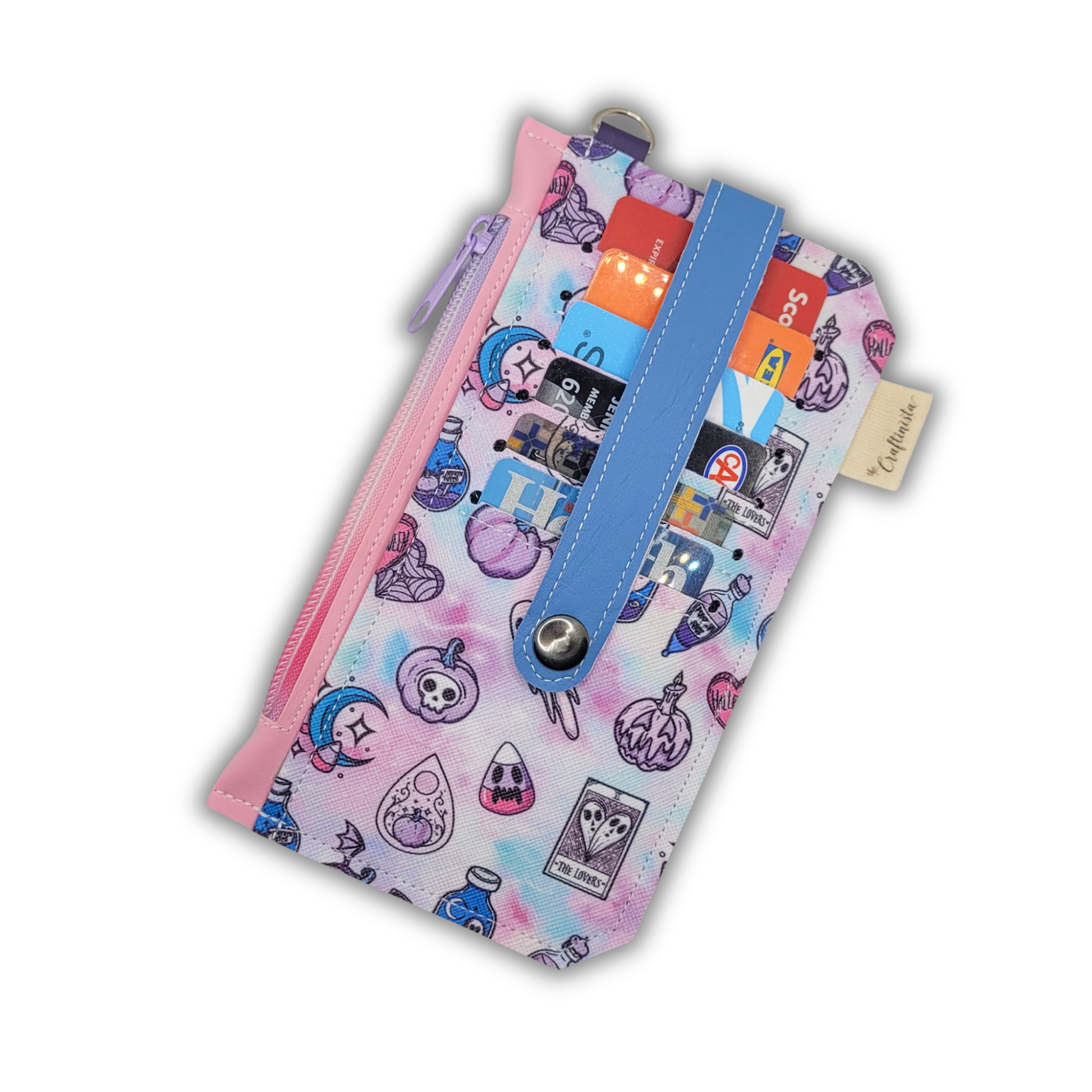 Witchy Vibes Tie-Dye Vinyl Slim Wallet