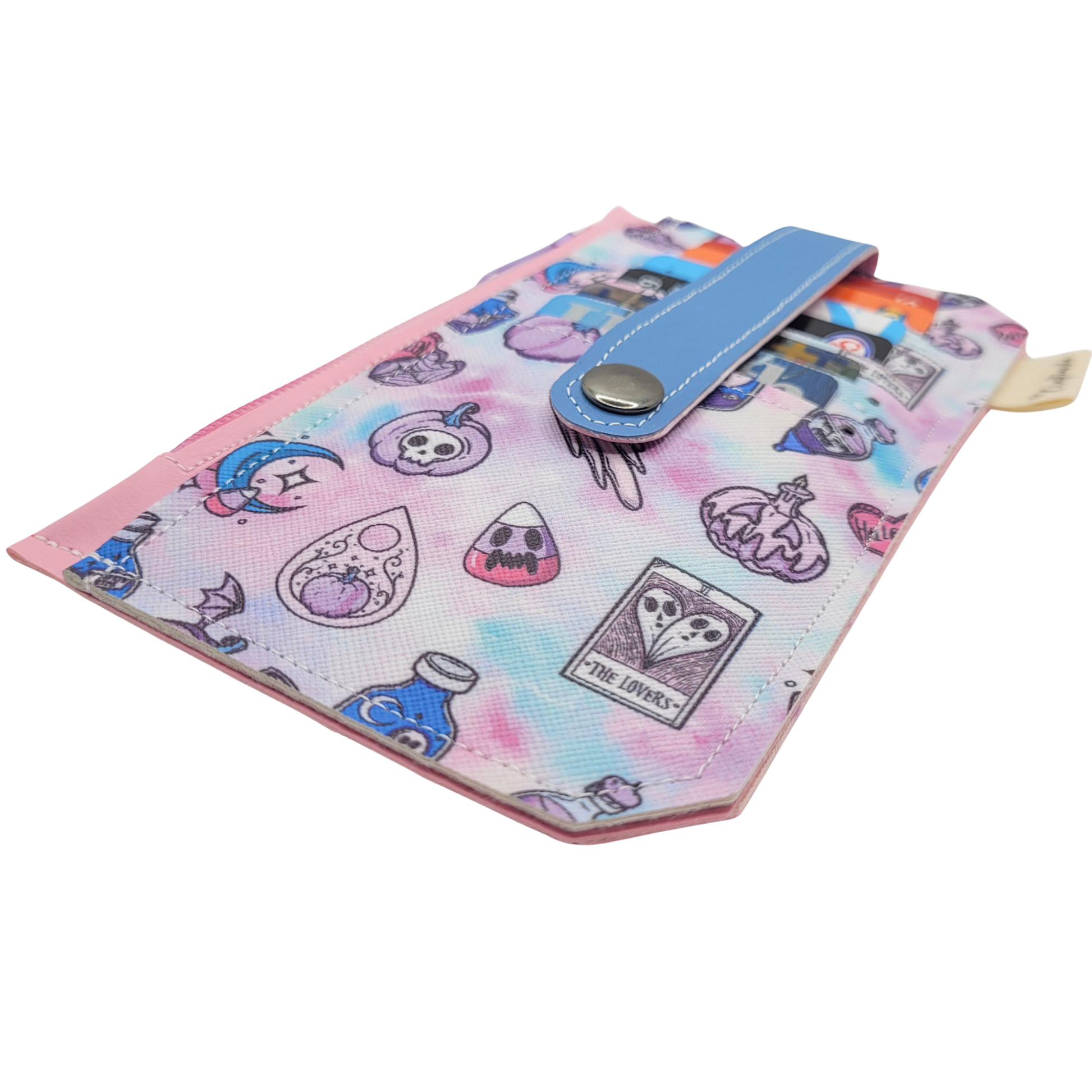 Witchy Vibes Tie-Dye Vinyl Slim Wallet