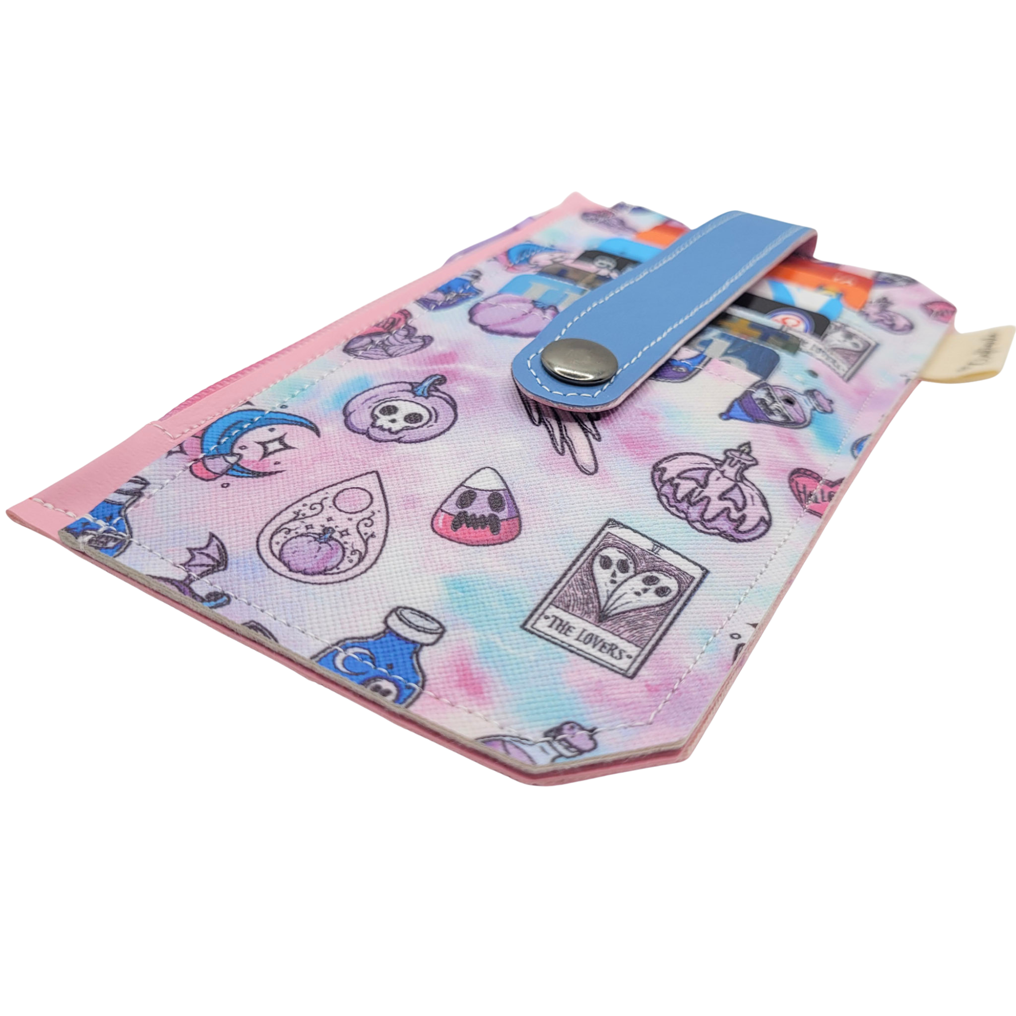 Witchy Vibes Tie-Dye Vinyl Slim Wallet