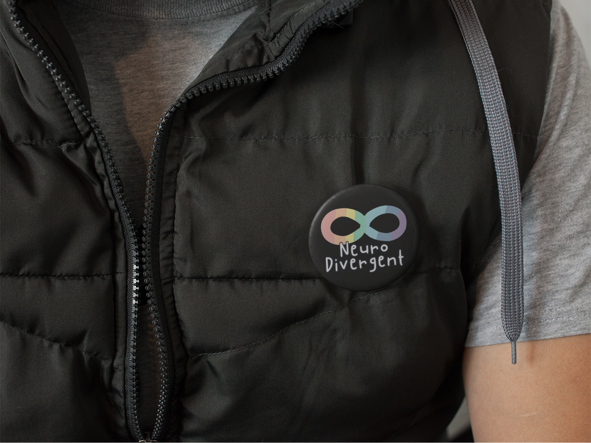 Neurodivergent Pinback Button