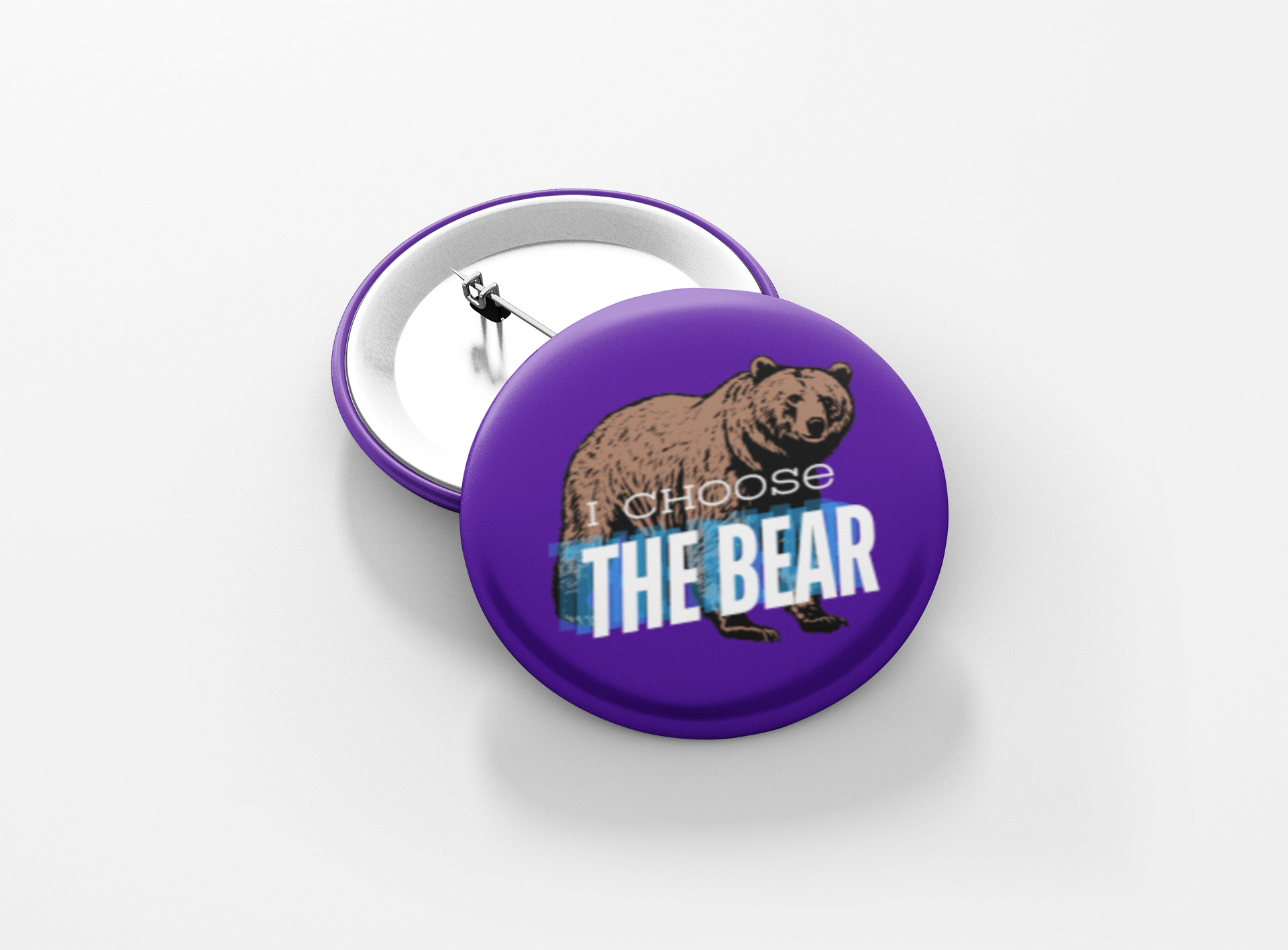 I Choose The Bear Pinback Button