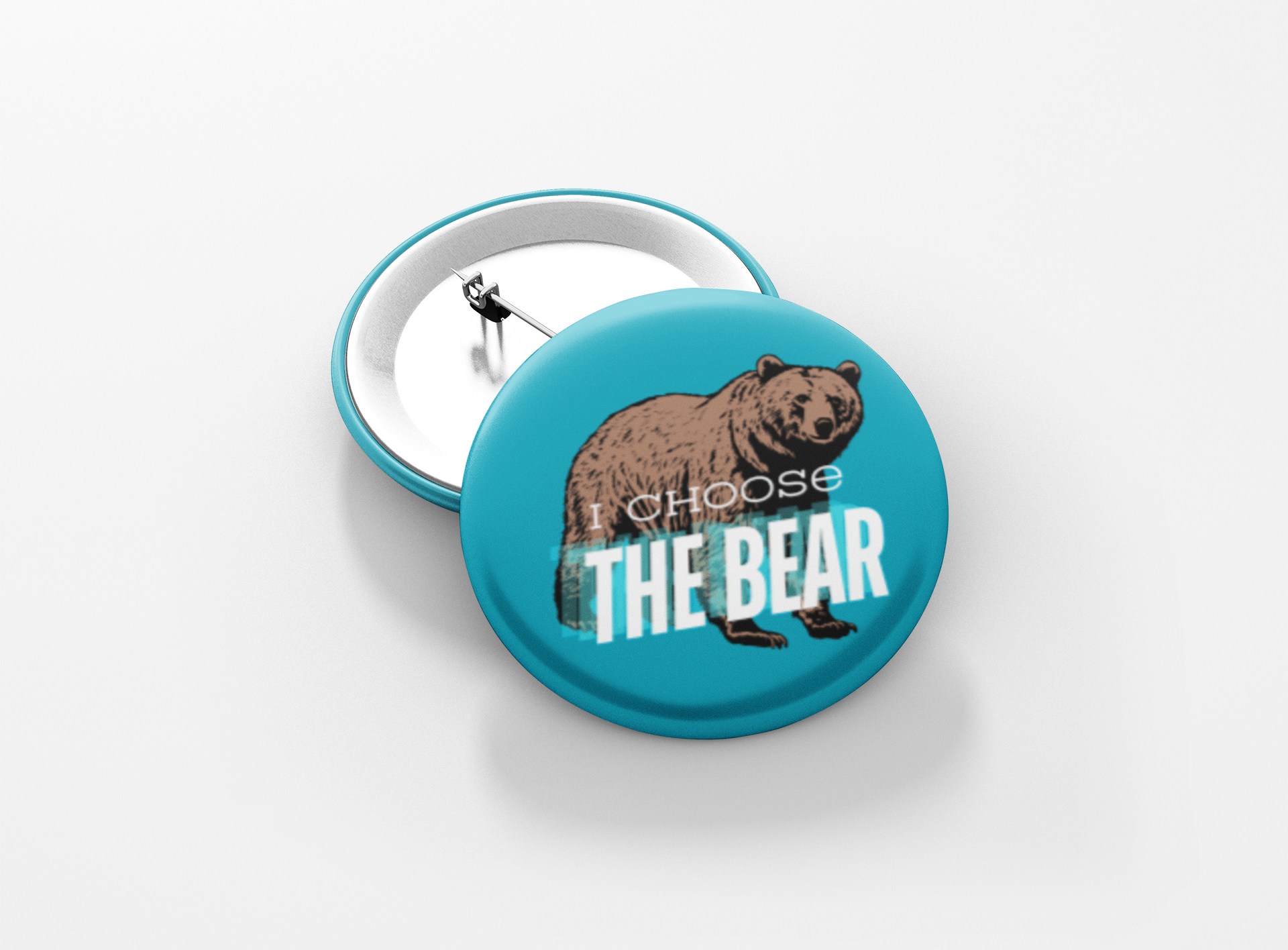 I Choose The Bear Pinback Button