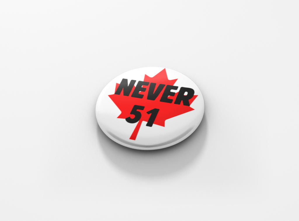 Never 51 Pinback Button