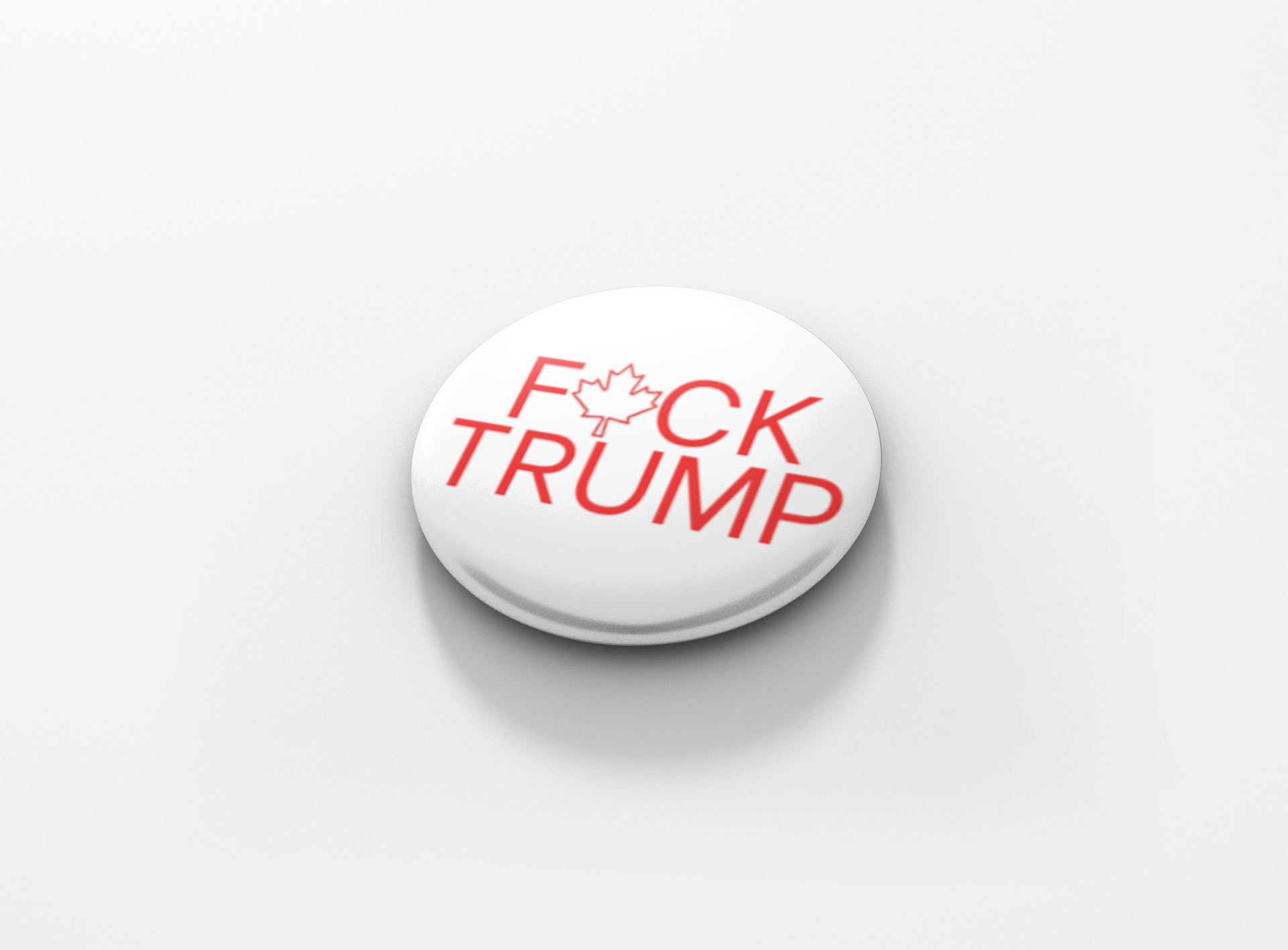 Botón pinback "A la mierda con Trump"