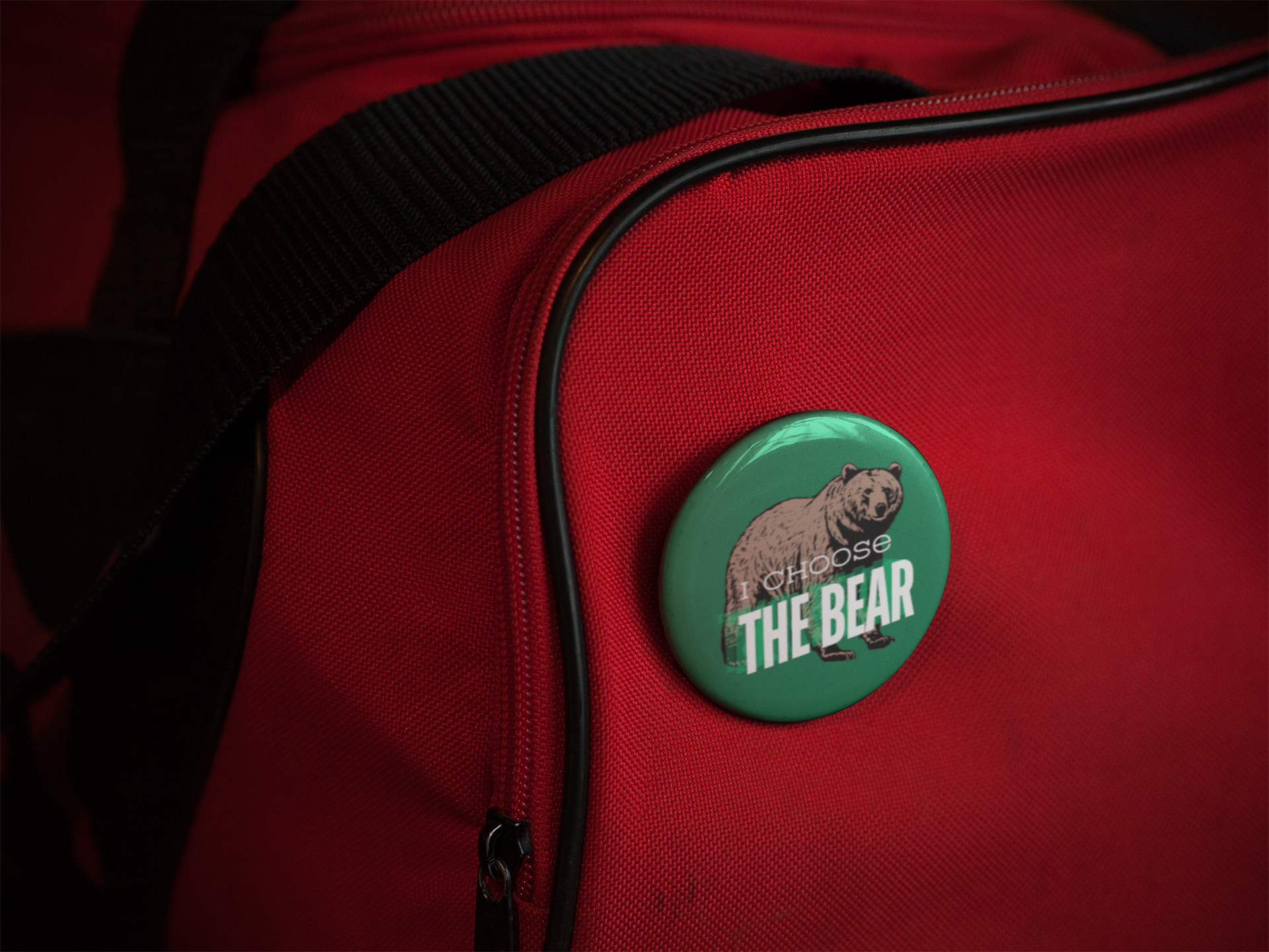 I Choose The Bear Pinback Button