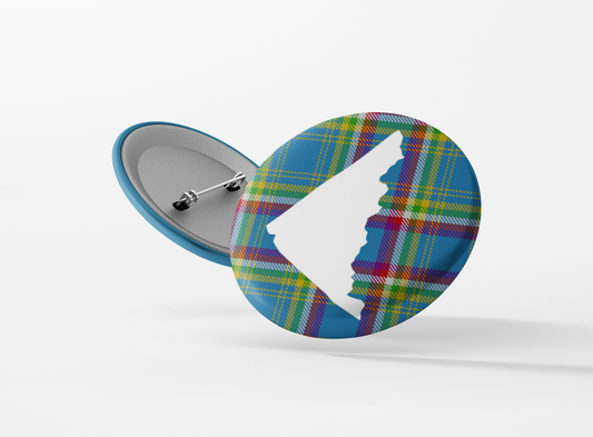 Yukon Tartan Pinback Button