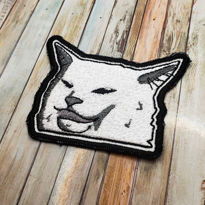 Sarcastic Cat Embroidered Patch