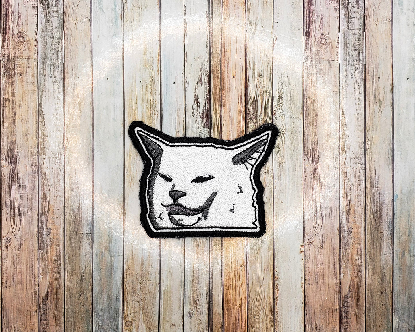 Sarcastic Cat Embroidered Patch
