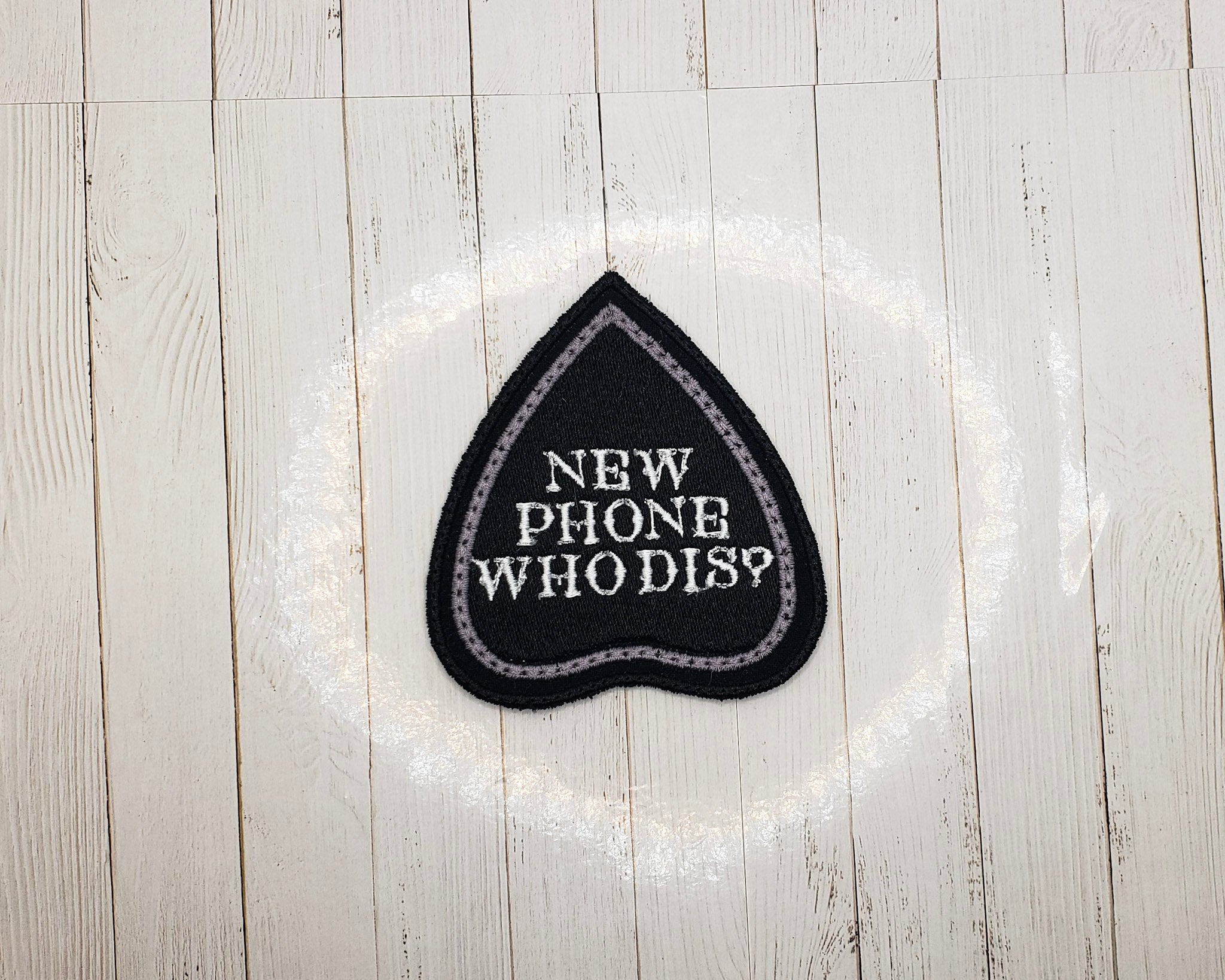 New Phone Who Dis Planchette Embroidered Patch