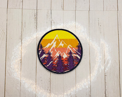 Mountain Skyline Embroidered Patch