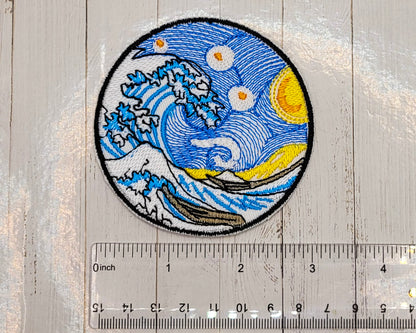 The Wave Embroidered Patch
