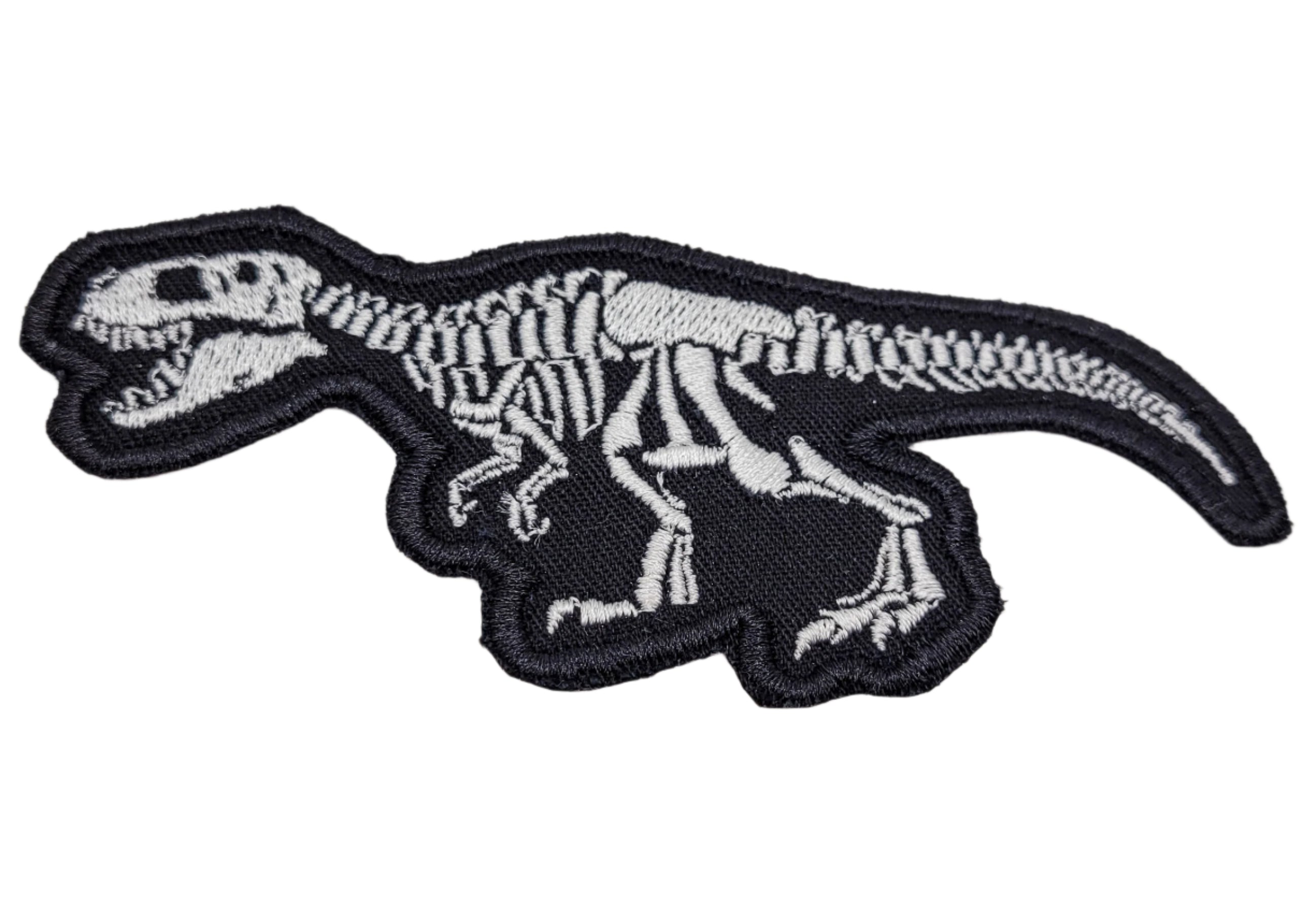 T-Rex Skeleton Embroidered Patch
