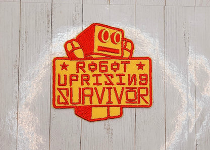 Robot Uprising Survivor Embroidered Patch