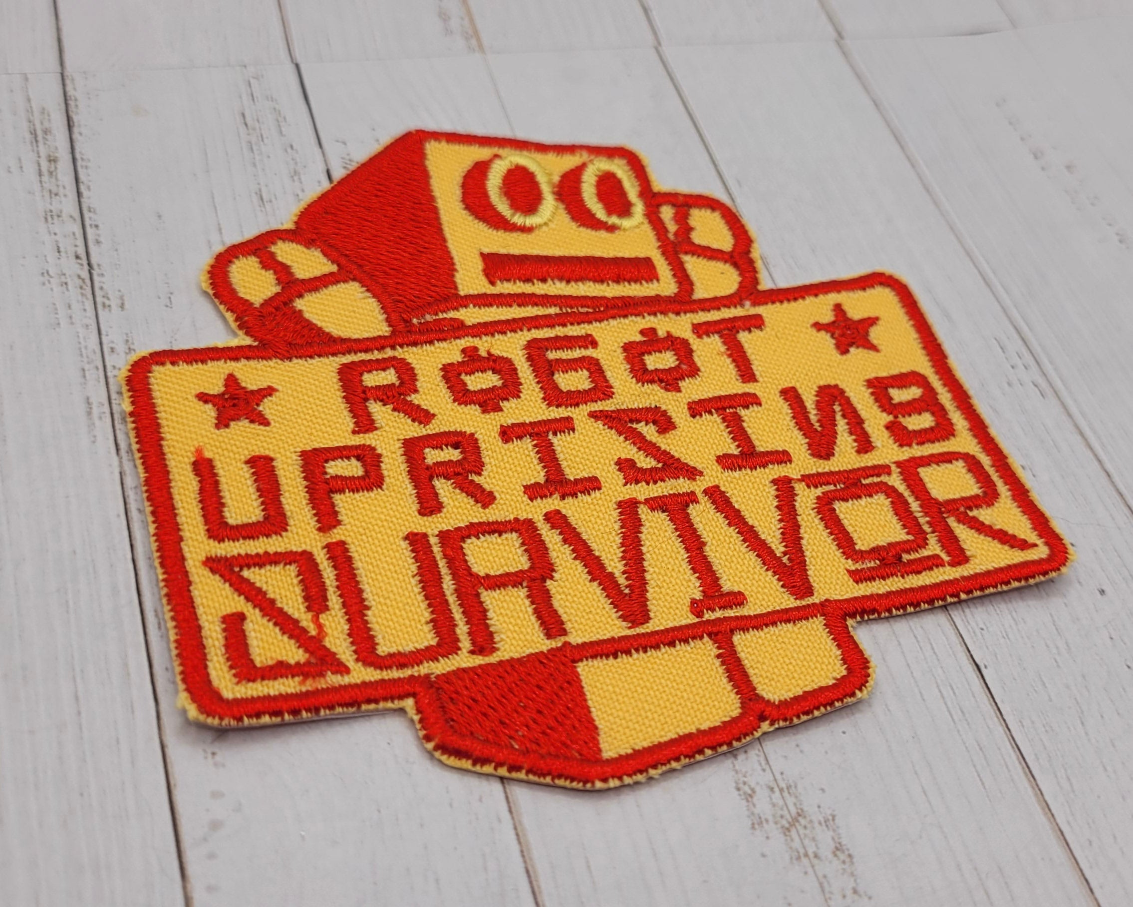 Robot Uprising Survivor Embroidered Patch