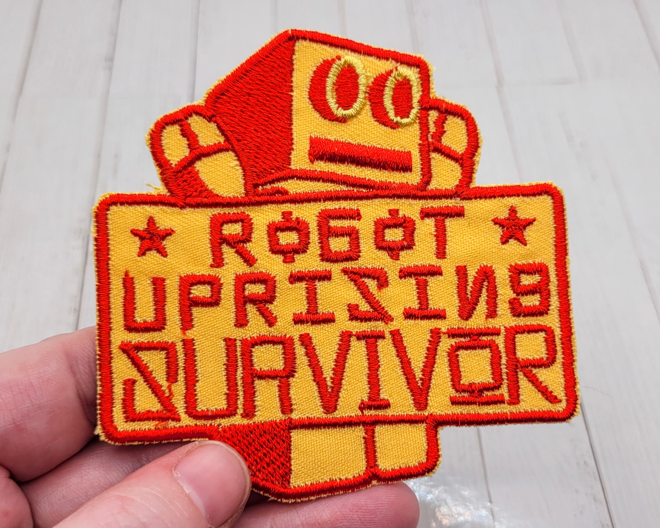Robot Uprising Survivor Embroidered Patch