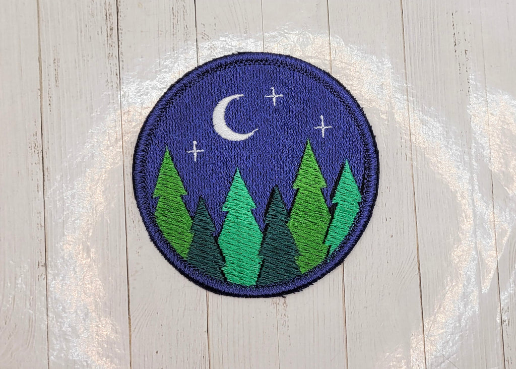 Patch brodé Nuit de la forêt