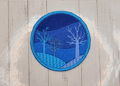 Winter Nights Embroidered Patch