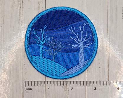 Winter Nights Embroidered Patch