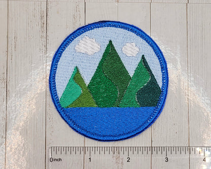 Mountain Coast Embroidered Patch