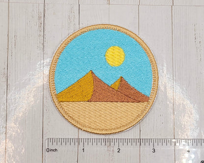 Desert Pyramids Embroidered Patch
