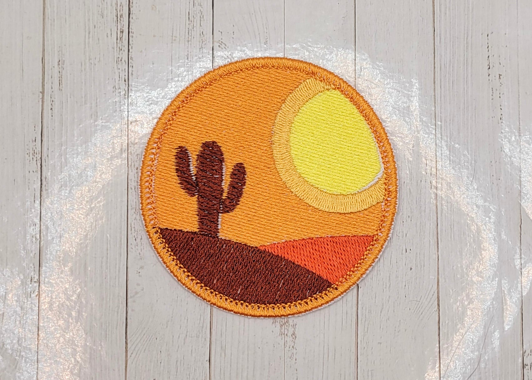 Desert Sunset Embroidered Patch