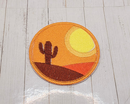 Desert Sunset Embroidered Patch