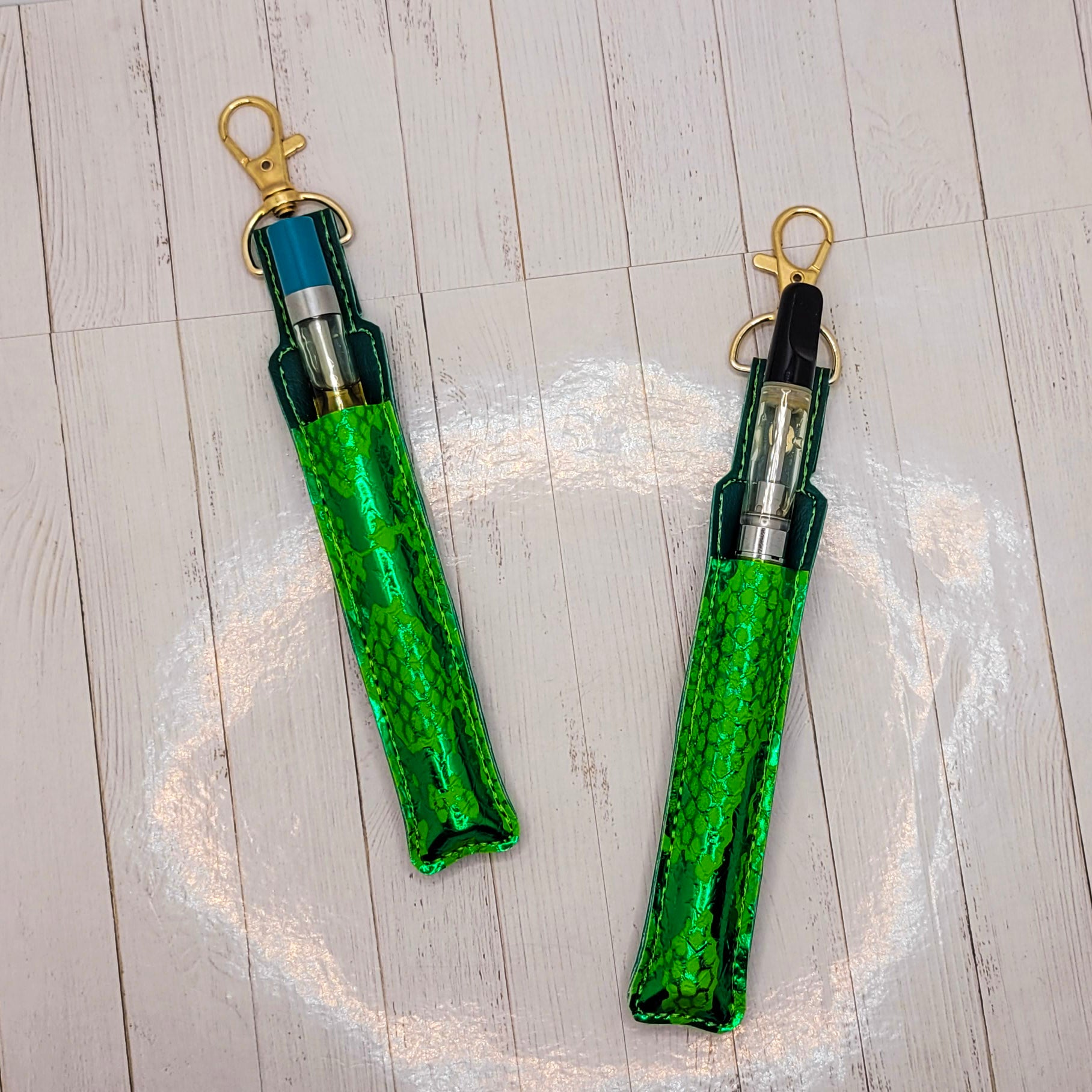 Metallic Faux Reptile Vape Pen Holder
