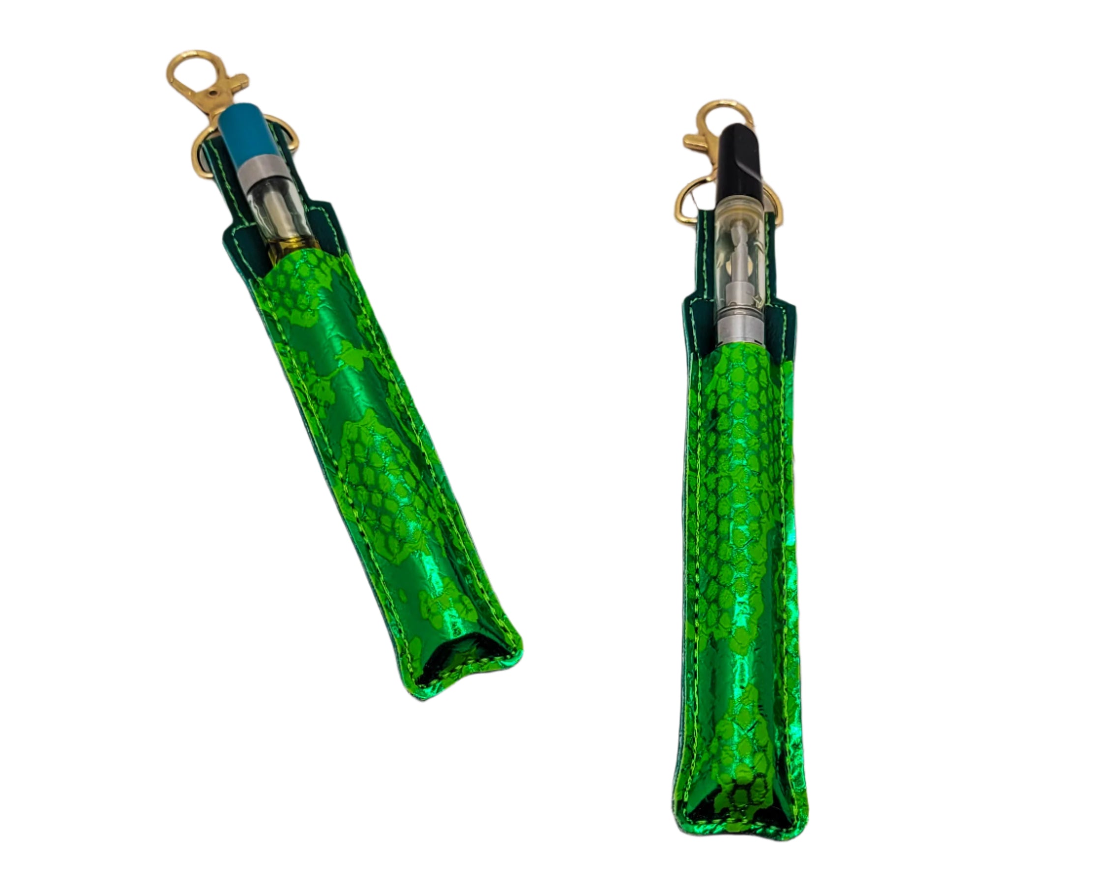 Metallic Faux Reptile Vape Pen Holder
