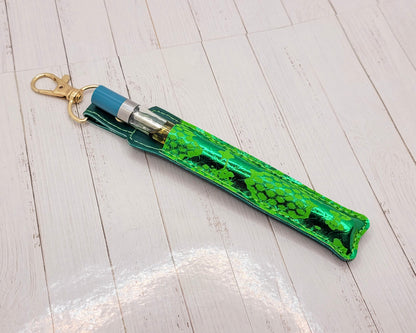 Metallic Faux Reptile Vape Pen Holder