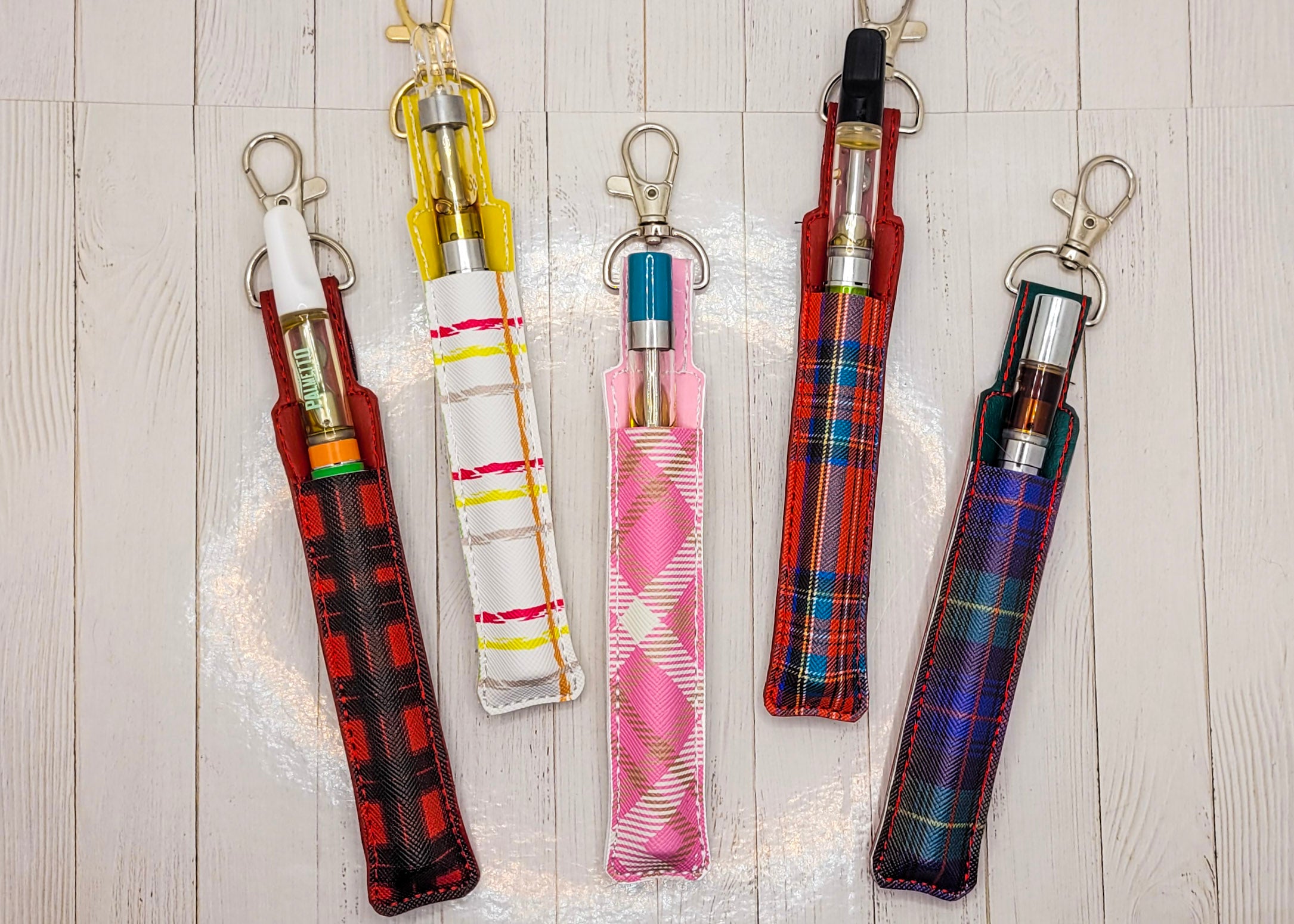 Red & Blue Plaid Pen Holder & Case