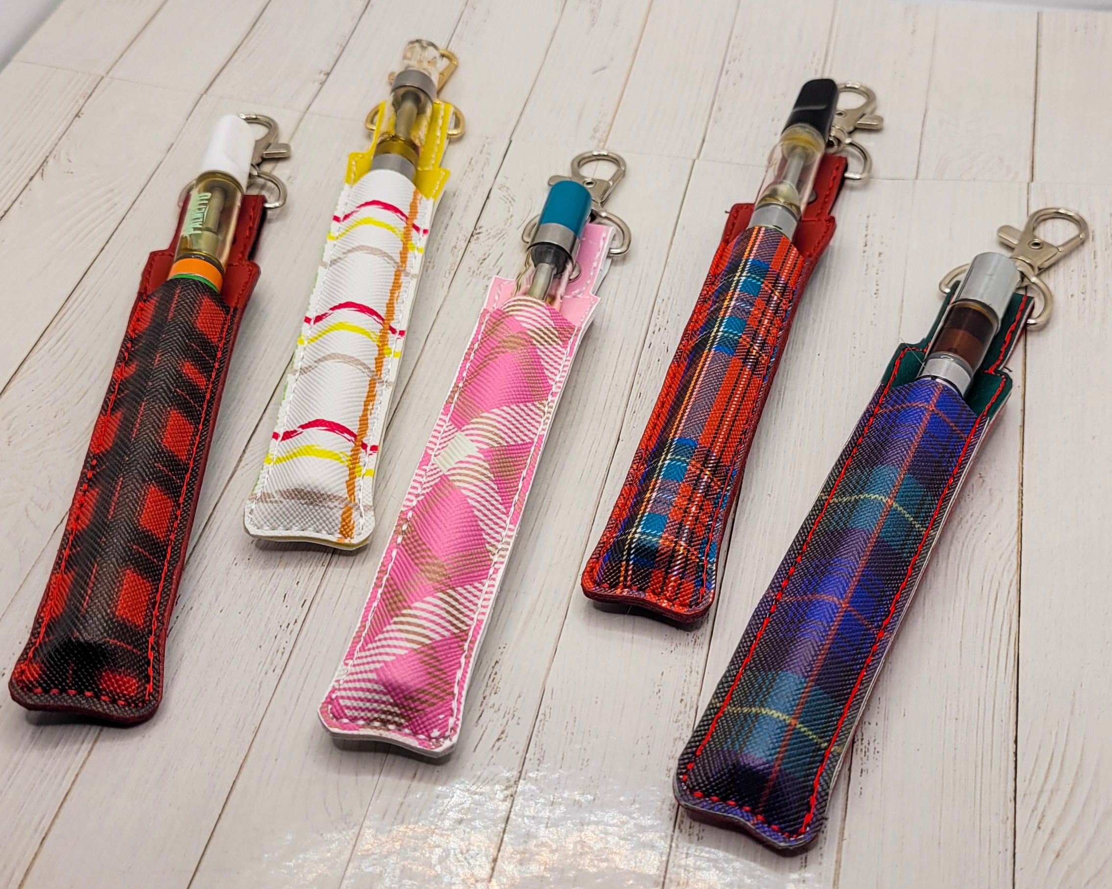 Red & Blue Plaid Pen Holder & Case