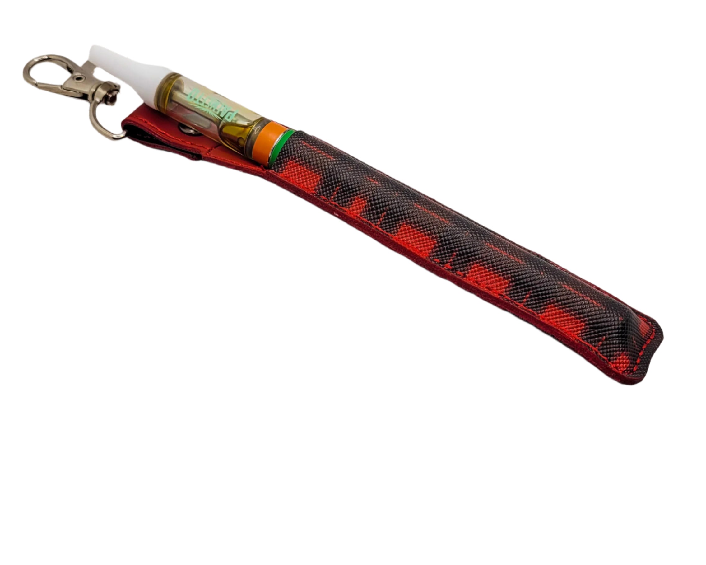 Red & Black Buffalo Plaid Vinyl Pen Case