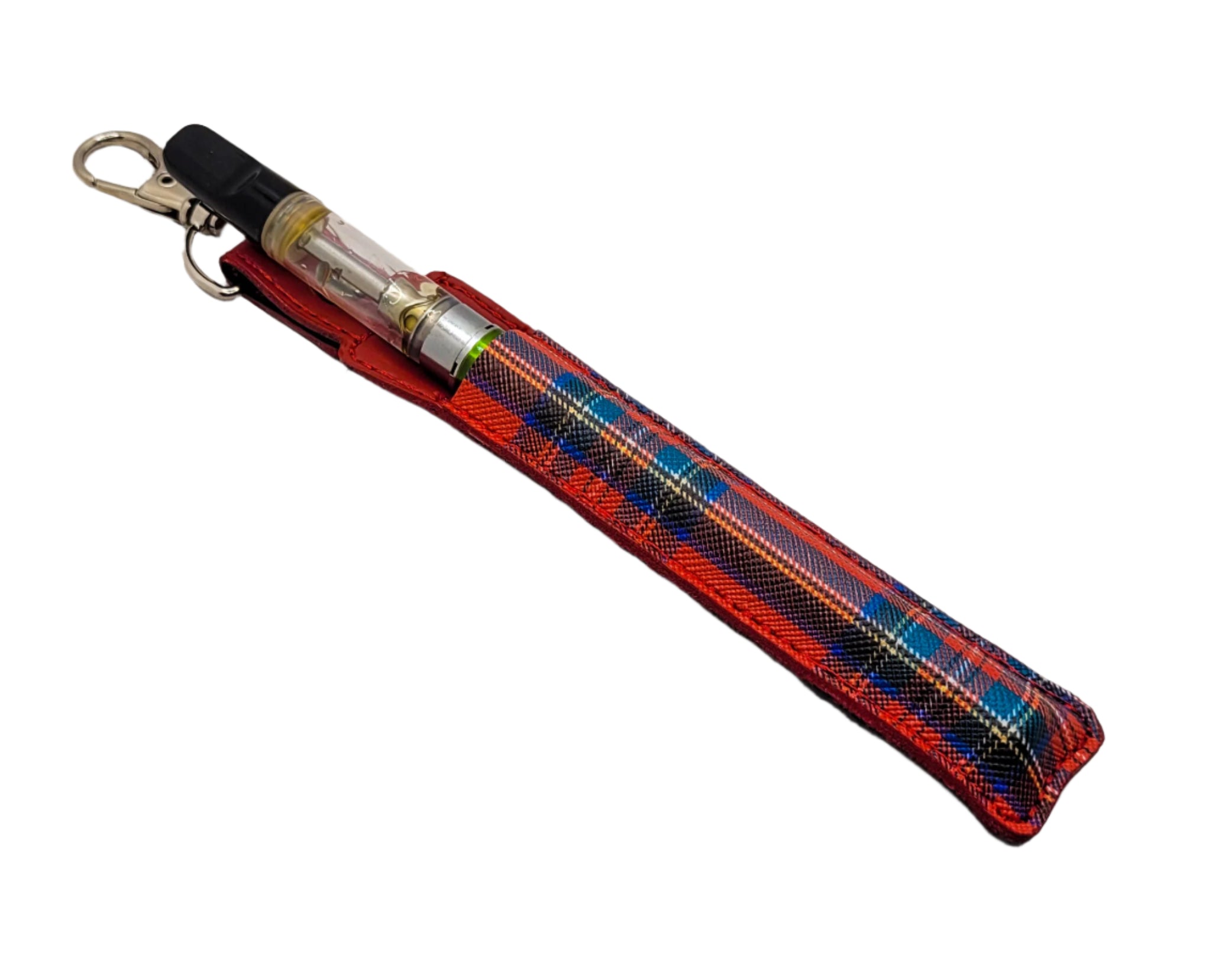 Red & Blue Plaid Pen Holder & Case