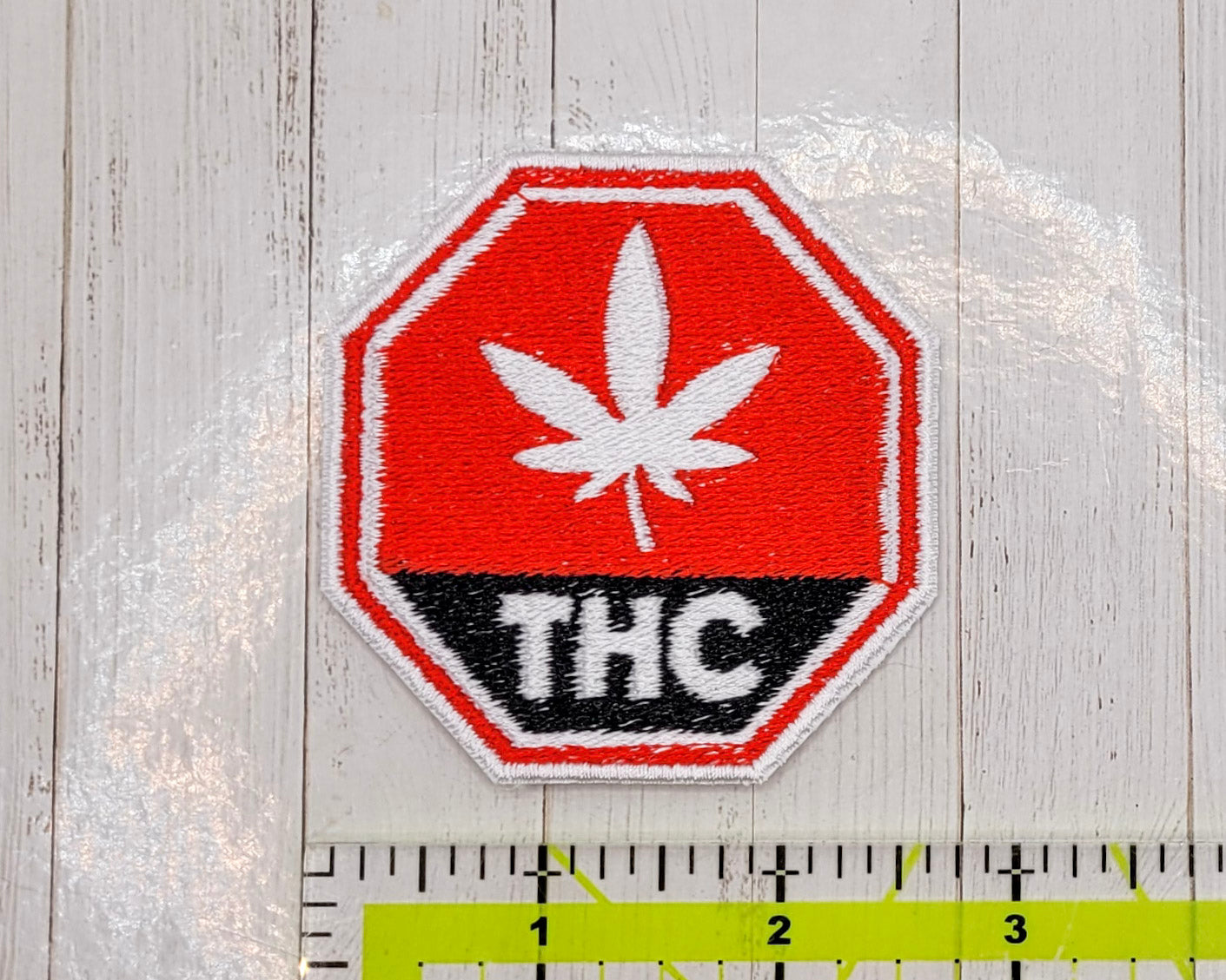 THC Label Embroidered Patch