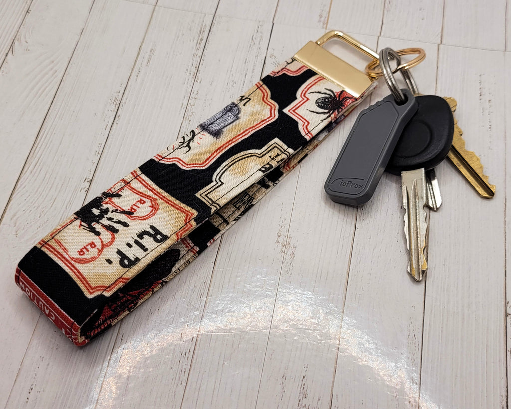 Nevermore Wristlet Key Strap