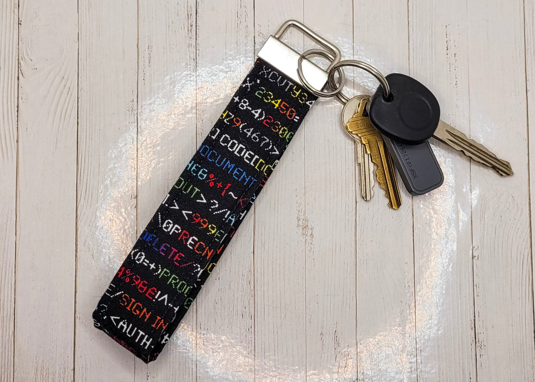 Coding Wristlet Key Strap
